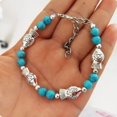 thumbnail image 3 of Retro jewelry bracelet, fashionable and versatile colored stone bracelet, 3 of 3