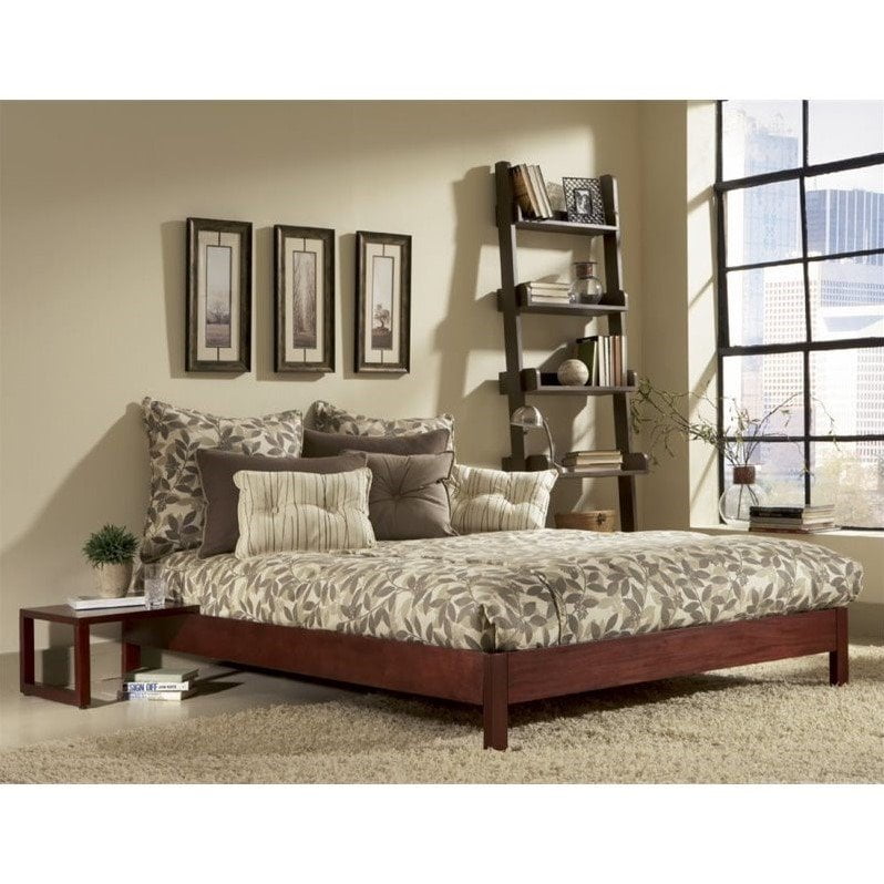 Fashion Bed Murray Modern Platform In Gany Twin