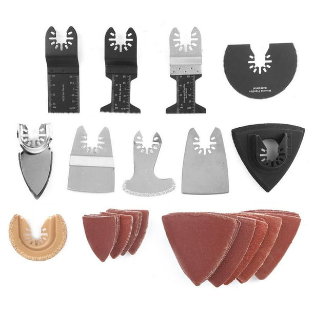 Ccdes 70pcs Multifunctional Saw Blades Kit Universal Oscillating Multitool for Wood Plastic