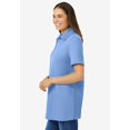 thumbnail image 3 of Woman Within Plus Size Perfect Short-Sleeve Polo Shirt, 3 of 6