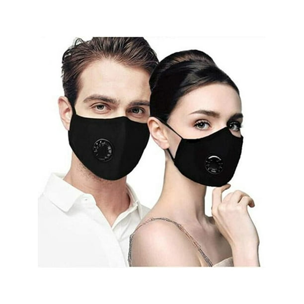Face Mask With Air Valve And Filter Breathable Reusable Washable Face Cover 100 Cotton Cloth Face Masks Walmart Com