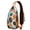 Abstract Geomet, variant on Starry Night Planet Sling Bag, Galaxy Space Backpack for Adults and Women, Astronaut Constellation Travel Daypack