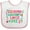 White and Pink, variant on Inktastic Grandma Grandpa Love Me Girls Girls Baby Bib