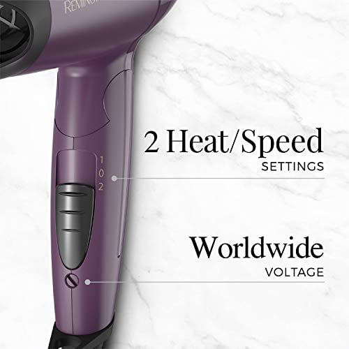 Remington Advanced Thermal Technology Hair Dryer, Travel Friendly Folding Handle, 1875 Watts of Drying Power