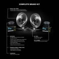 thumbnail image 3 of R1 Concepts Front Rear Brakes and Rotors Kit |Front Rear Brake Pads| Brake Rotors and Pads| Euro Ceramic Brake Pads and Rotors WFTN2-10394, 3 of 3