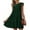 B58 Army Green Plus Size Summer Dresses Clearance Under $5, variant on Cagogo Womens Casual Loose Sleeveless Ruffle Sleeve Beach Party Dress Summer Round Neck Solid Flowy Swing Tiered Short Mini Pleated Dresses Boho White Cocktail Dresses