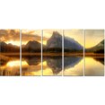 thumbnail image 2 of Vermillion Lever de Soleil sur Lac dans le Parc Banff - Impression sur Toile Paysage, 2 of 3