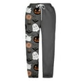 thumbnail image 5 of KAUOD Teen Girls Halloween Sweatpants Cotton Wide Leg Joggers Long Pants Kids Drawstring Pumpkin Trousers High Waist Bottom, 5 of 5