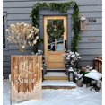 thumbnail image 4 of Let It Snow Garden flag 12.5x18 Winter Snowflake Christmas Tree Outside Decorations Rustic Wood Xmas Quotes Burlap Yard Flags Double Sided, 4 of 6