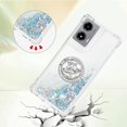 thumbnail image 4 of Compatible with Motorola Moto G Stylus 5G 2024 Case Glitter Liquid Clear Bling Moving Floating Sparkle with Ring Kickstand TPU Girly Women Cute Phone Case for Moto G Stylus 5G 2024 Sliver YBZ, 4 of 14