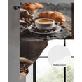thumbnail image 3 of Coffee Beans Swag Valance for Window, Vintage Country Hot Coffee Bread Light Filtering Swag Curtain Rod Pocket Kitchen Curtain Valance for Bedroom, 3 of 6