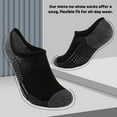 thumbnail image 3 of Cooplus Mens No Show Socks 10 Pairs Cushioned Non Slip Invisible Sock for Men, 3 of 7