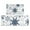 Blue Christmas Snowflake, variant on White Christmas Reindeer and Tree Pattern Kitchen Rugs Sets Of 2,Anti Fatigue Kitchen Mat Rugs Non Slip Washable,Decorative Kitchen Floor Mats for Kitchen,Sink,Laundry,17"x30"+17"x47"