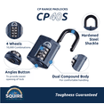 thumbnail image 5 of Weathershield&trade; Combination Padlock | 4-Wheel | CP40, 5 of 7