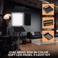 thumbnail image 2 of Great Video Maker 560AS 30W Bi-Color Soft LED Panel 3-Light Kit, Bundle with Green Extreme Dual Smart Charger, 6x NP-F550 Lithium-Ion Battery, Smart Charger Plate, 2 of 8