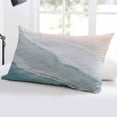 thumbnail image 5 of Blue Summer Beach Throw Pillow Cover 20 x 30 Inch Decorative Pillow Cover Beige Ombre Coastal Ocean Nautical Lumbar Pillowcase Seasonal Rectangle Cushion Case for Couch Sofa Bed Living Room, 5 of 7