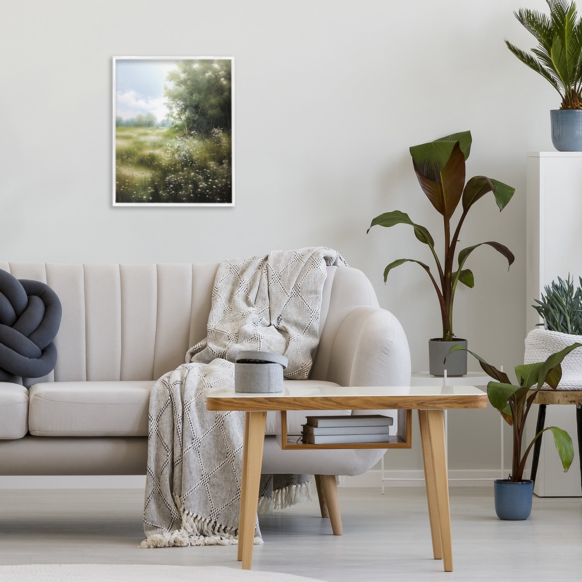 Stupell Industries Greener Pastures Landscape White Framed Giclee Art, design by Heidi Kuntz