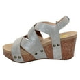 thumbnail image 3 of Volatile Womens Tory Slingback Studded Wedge  Casual Shoes, 3 of 5