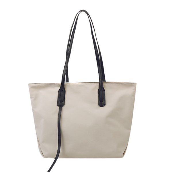 Sywqhk Bolso De Nailon Resistente Al Agua Para Mujer, De Gran Capacidad, Para Hombro, Informal, (Blanco) Sywqhk Para estrenar
