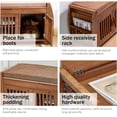 thumbnail image 6 of BALANBO Bamboo Shoe Benches & Shoe Rack, Entryway Storage Organizer,Detachable Cushion with Hidden Storage Compartment, 6 of 7