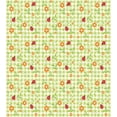 thumbnail image 3 of Floral Duvet Cover Set, Flowers Ladybugs Leaves on Summer Striped Background Motif, Decorative 2 Piece Bedding Set with 1 Pillow Shams, Twin Size, Lime Green Orange Red, by Ambesonne, 3 of 3