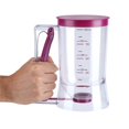 thumbnail image 3 of 900mL Manual Batter  , Cupcake Pancake Waffle Measuring Bter Dispenser Cup Mixer Kitchen Baking Tool, 3 of 8