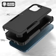 thumbnail image 5 of for iPhone 12 / iPhone 12 PRO Case: Dual Layer Protective Heavy Duty Cell Phone Case Shockproof Rugged Bumper Tough with Screen Protector - Military Grade Drop Tested for iPhone 12/12 PRO, Black, 5 of 9
