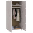thumbnail image 3 of vidaXL Armoire de Rangement pour Garde-Robe en Bois Massif de Pin, 3 of 6