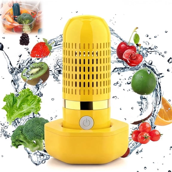 Portable Fruit and Vegetable Washing Machine, 2026 New Fruit and Vegetable Cleaner, IPX7 Waterproof Food Washer for Fruits, Veggies, Meat, Rice & Utensils