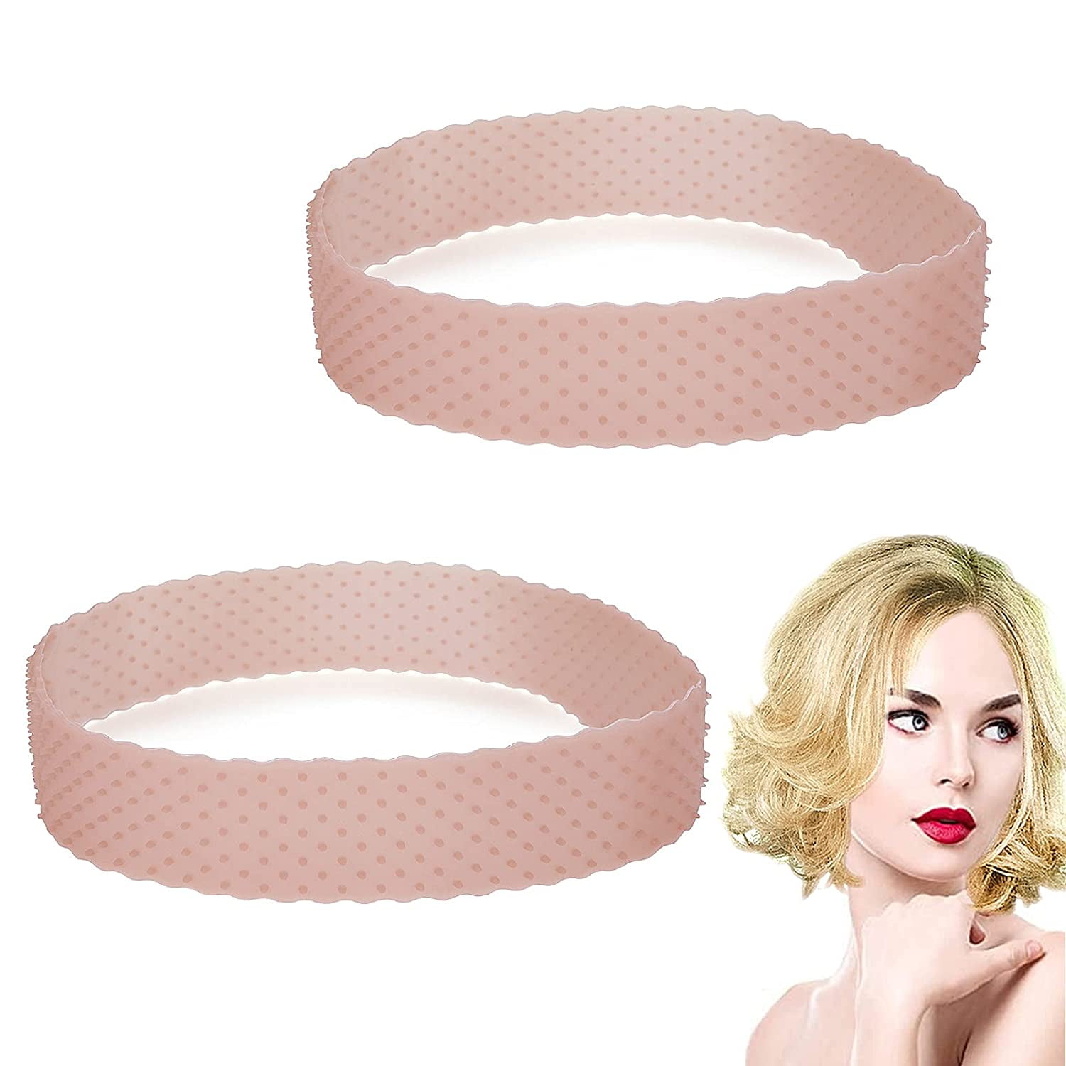 2Pcs Wig Grip Band Non-slip Wig Bands Silicone Wig Fix Adjustable