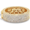 thumbnail image 3 of Rag Jewels 4.00 Ct Asscher & Round Cut White Diamond Engagement Eternity Anniversary Wedding Band Ring 14K Yellow Gold Plated 925 Sterling Silver For Men's -7, 3 of 4