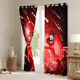 thumbnail image 3 of Manfei Boys Girls Video Game Blackout Curtains Set of 2 (52x84 Each),Abstract Geometric Stripes Window Curtains,Galaxy Universe Curtains and Drapes,Luxury Bedroom Decor, 3 of 6