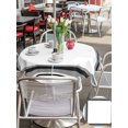 thumbnail image 6 of Outdoor Tablecloth with Umbrella Hole Zipper Black Gray Grid Round Tablecloth 60" Waterproof Outside Table Cloth Modern Minimalist Striped Pattern Patio Table Cover Tablecloths for Picnic Party, 6 of 8