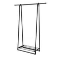 thumbnail image 2 of Topbuy Black Garment Rack A-Frame Folding Clothes Hanger W/ Extendable Hanging Rod And Shoe Shelf, 2 of 10