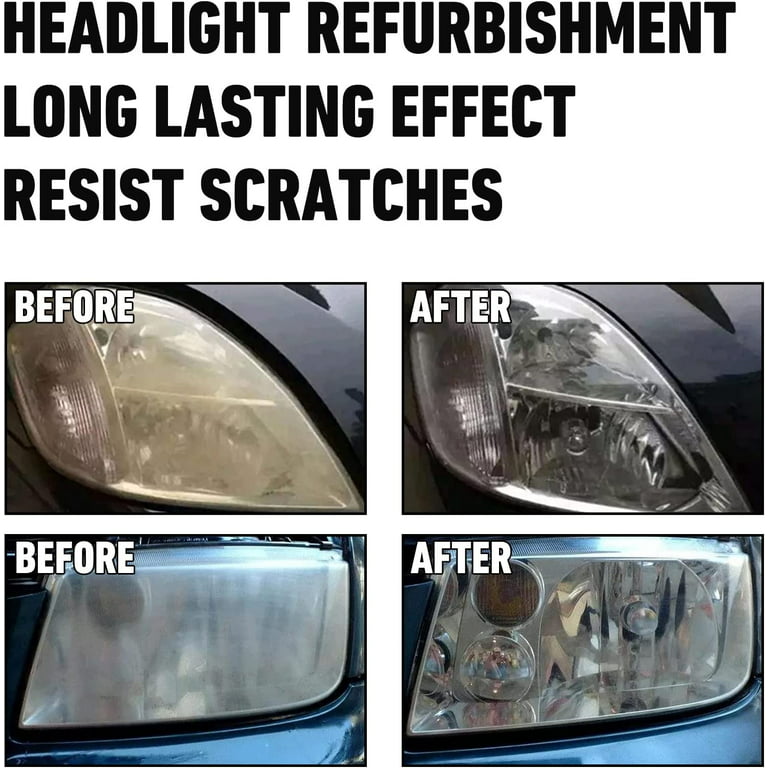 Car Headlight Repair Fluid Clear Coat Headlight Restoration Kit Quick Easy  Application Headlight Coating Agent Prolongs