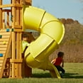 SwingNSlide Yellow Turbo Tube Slide, Outdoor Playground Equipment for