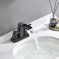 thumbnail image 3 of Centerset Waterfall Spout Bathroom Faucet with Drain Assembly, 3 of 5