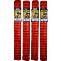 Tenax 2A060006 Guardian Economy Safety Fence, Orange, 4-Feet by 100-Feet Pack of 4
