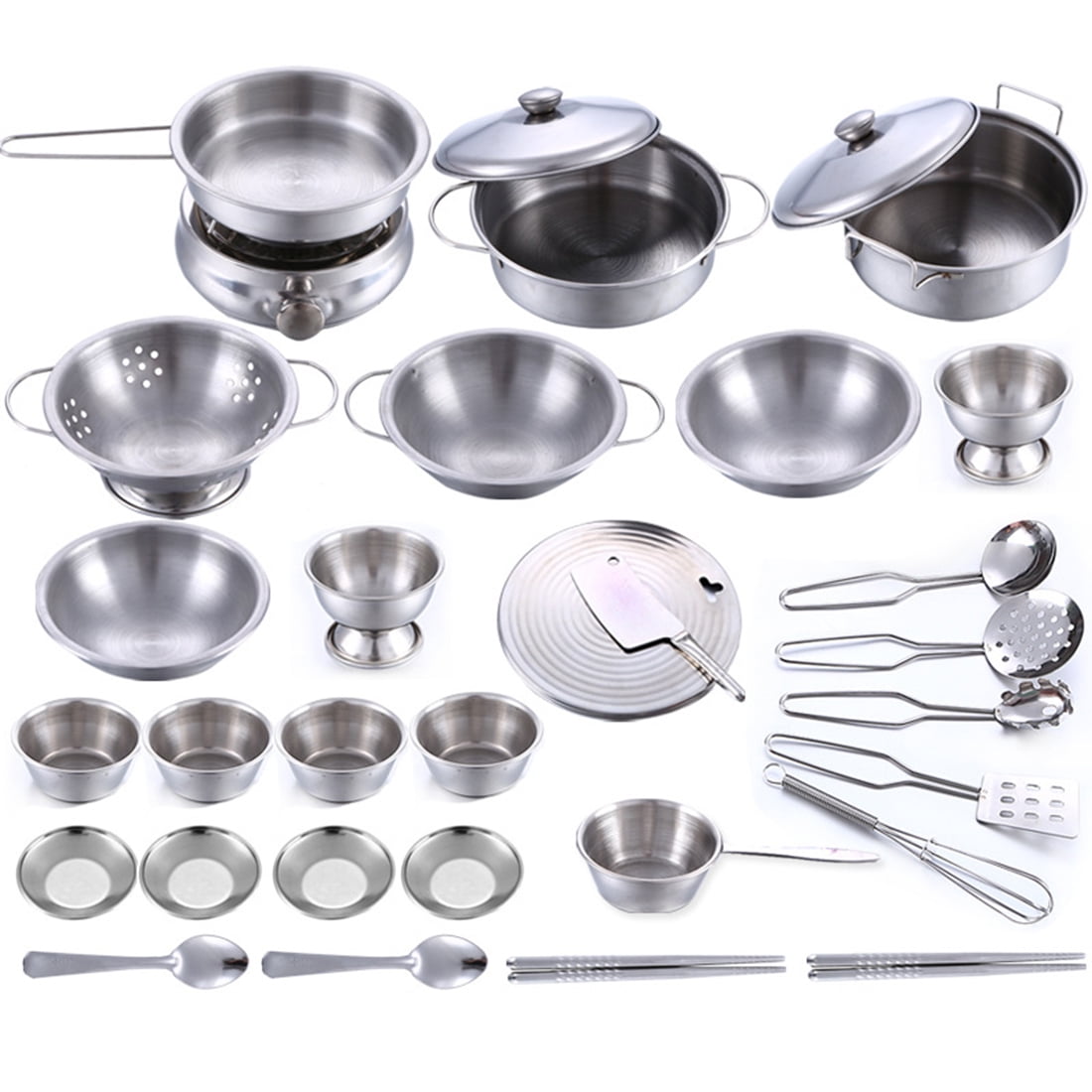 silver kitchen set for kids