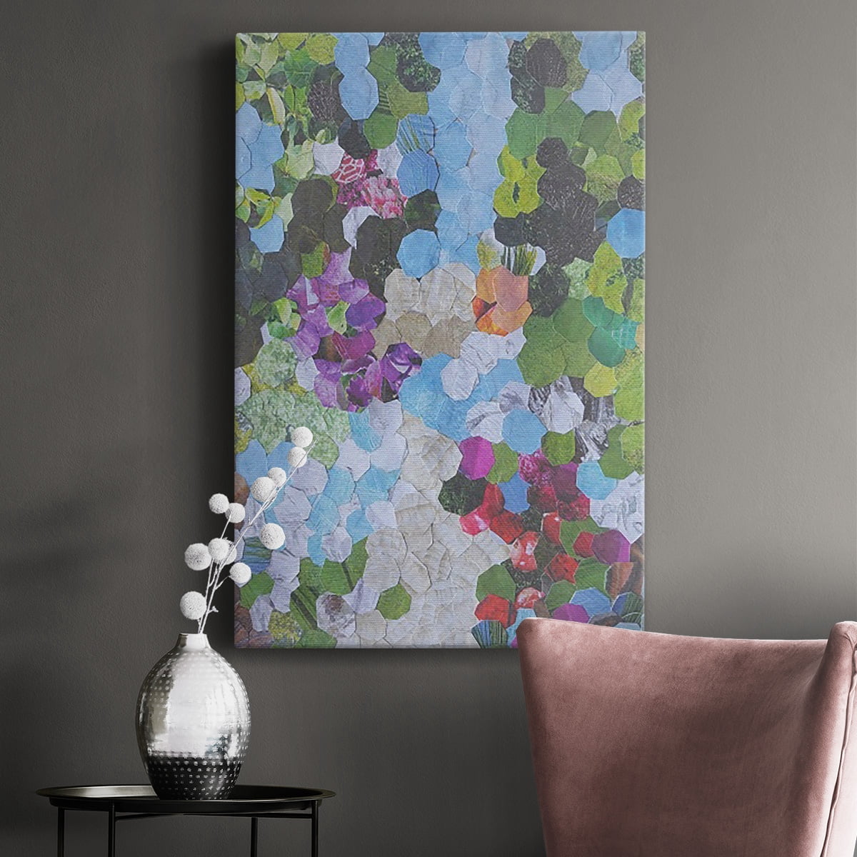 Iris Garden Premium Gallery Wrapped Canvas - Ready to Hang