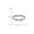 thumbnail image 2 of 1/2 Carat (Ctw Color H-I, I1-I2) Diamond Eternity Wedding Band Ring in 14K White Gold for Women, 2 of 6