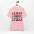 thumbnail image 4 of Women's Groovy Retro America Coquette Bow 4th of July Shirt, 4 of 12