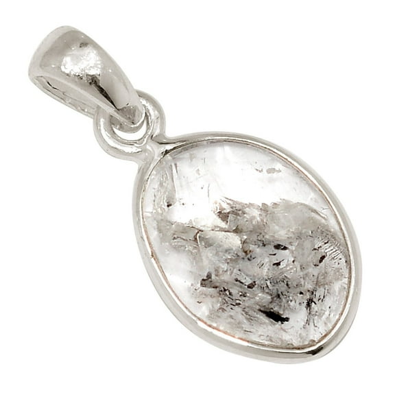 Natural Herkimer Diamond - USA 925 Sterling Silver Pendant Jewelry ALLP-29100