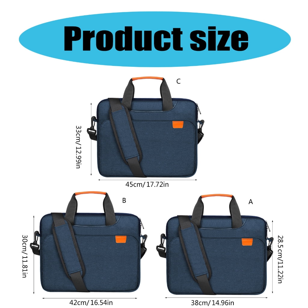 Water Resistant Polyester Computer Bag Protective Carrying Case with Shoulder Straps for 13.3 17.3inch Laptops