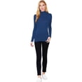 thumbnail image 2 of LAVRA Women's Soft Turtle Neck Long Sleeve Shirt Warm Basic Layer Tee, 2 of 3