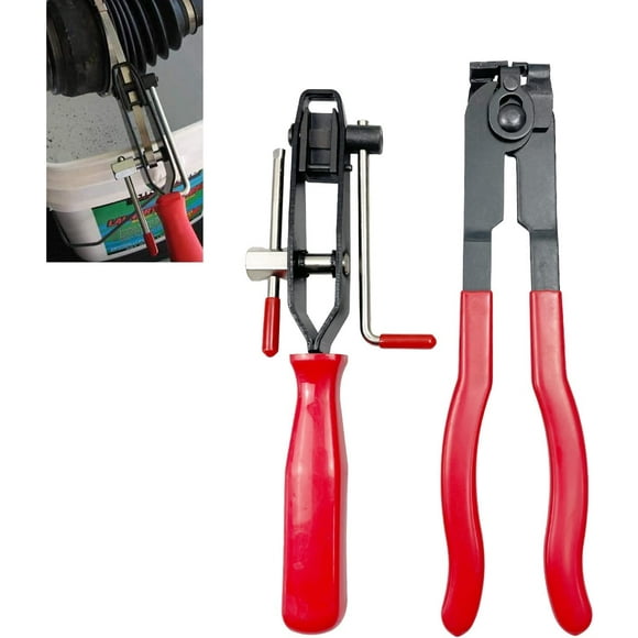 Hose clamp pliers, 2 universal joint clamp pliers and crimping band clamp pliers