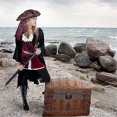 thumbnail image 4 of Pirate Hat For Adult Halloween Hats For Adults Colonial Style Tricorn Hat Suitable Banmo, 4 of 5