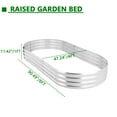 Raised Garden Bed, 6 * 3 * 1ft Galvanized Planter Garden Boxes Outdoor