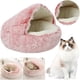 thumbnail image 1 of Acogedora Cama Cueva para Gatos Calmante Redonda Y Esponjosa Con Funda Capucha Interior, 1 of 9