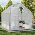 thumbnail image 5 of Dextrus 6x6FT Walk-in Robust Aluminum & Polycarbonate Greenhouse:for Outdoor Gardens, 5 of 10